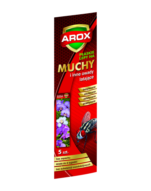 Zdjęcie: Lep na muchy płaski Arox 5 szt. AGRECOL