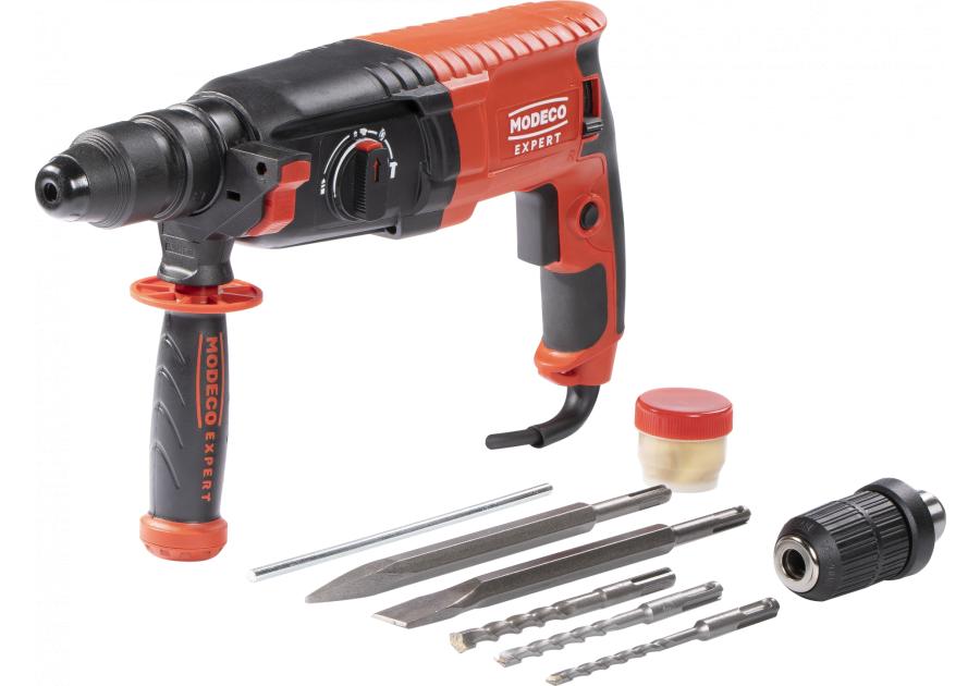 Zdjęcie: Młotowierka SDS plus 800 W 26 mm 2,8J QCC akcesoria, walizka MODECO EXPERT