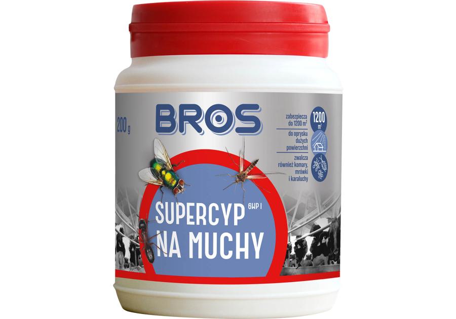 Zdjęcie: Preparat do oprysku na muchy Supercyp 6WP 200 g BROS