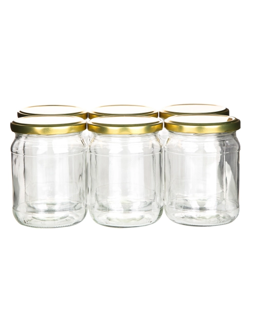 Zdjęcie: Komplet 6 słoików 520 ml + zakrętka fi 82 6-zaczepowa SEZON