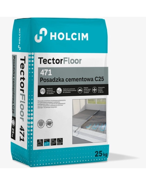 Zdjęcie: Posadzka cementowa C25 471 TectorFloor 25 kg HOLCIM