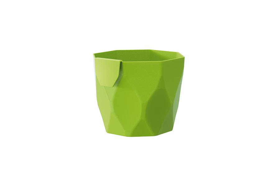 Zdjęcie: Doniczka Rocka limonka 12,5 cm PROSPERPLAST