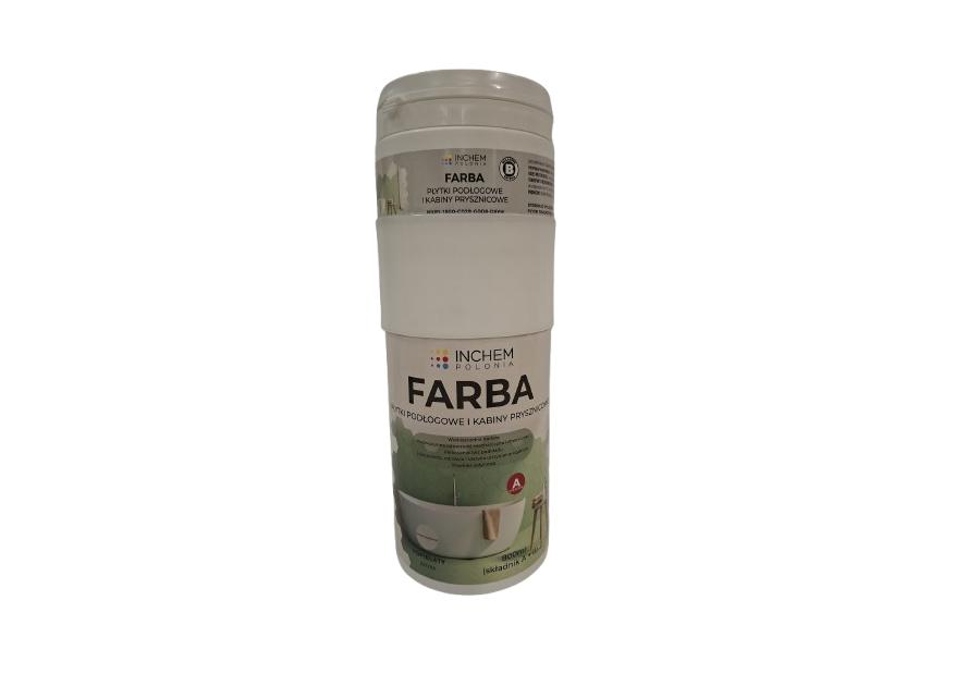 Zdjęcie: Farba Płytki podłogowe kabiny prysznicowe, popielaty, zestaw 800 ml INCHEM POLONIA