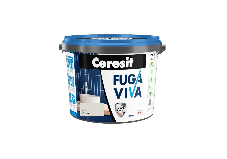 Zdjęcie: Fuga Viva elastyczna cementowa 1-8 mm carrara 2 kg CERESIT