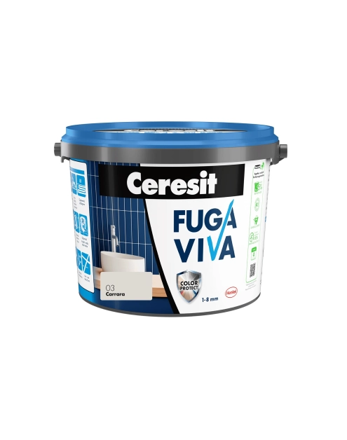 Zdjęcie: Fuga Viva elastyczna cementowa 1-8 mm carrara 2 kg CERESIT