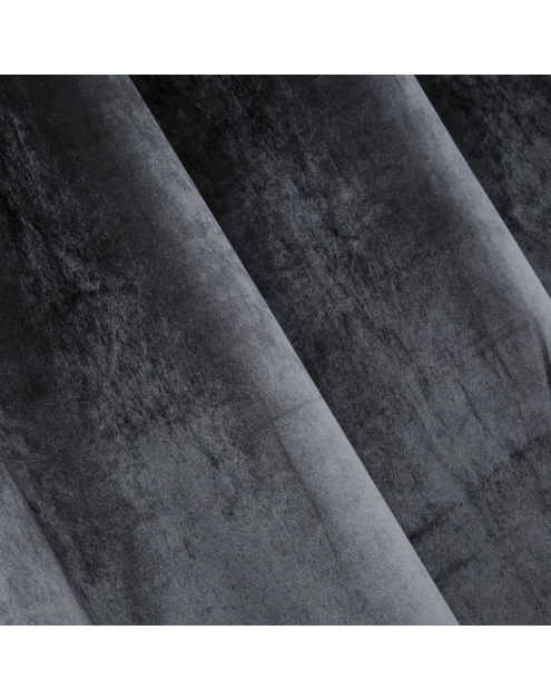 Zdjęcie: Zasłona Sarah 140x250 cm grafitowa na przelotkach EUROFIRANY