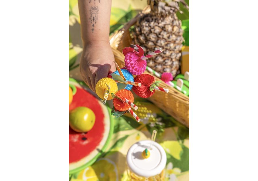 Zdjęcie: Komplet 6 słomek papierowych 19,5 cm mix dekoracji ALTOM DESIGN