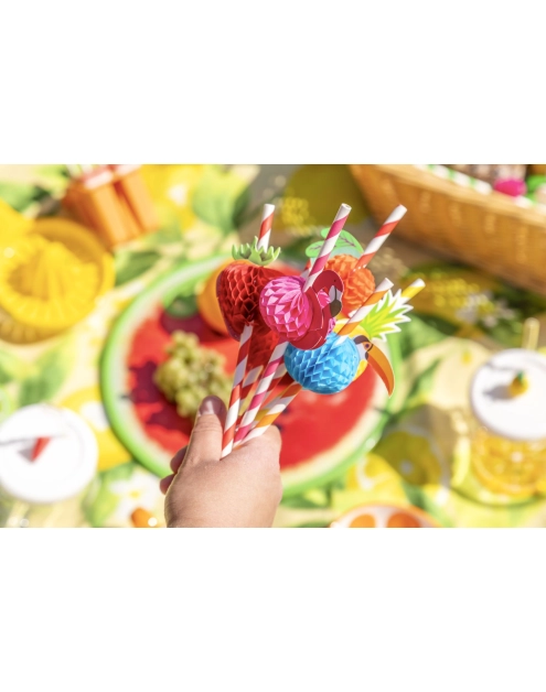 Zdjęcie: Komplet 6 słomek papierowych 19,5 cm mix dekoracji ALTOM DESIGN