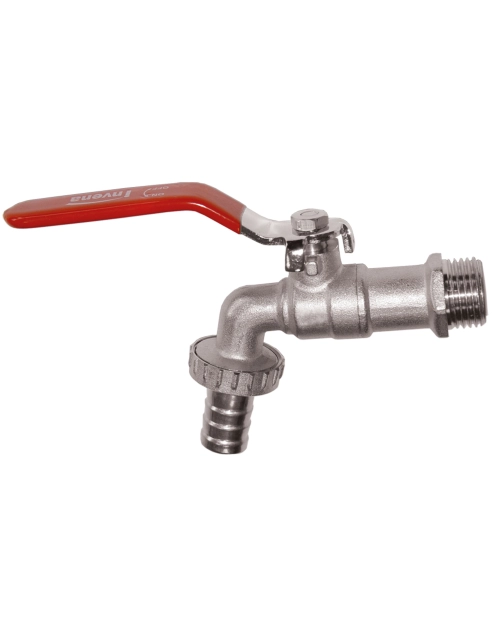 Zdjęcie: Kran czerpalny kulowy z końcówką do węża VERT 3/4" x 1" INVENA