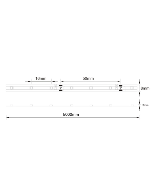 Zdjęcie: Pasek LED 12V 12 W 5 m IP44 POLUX