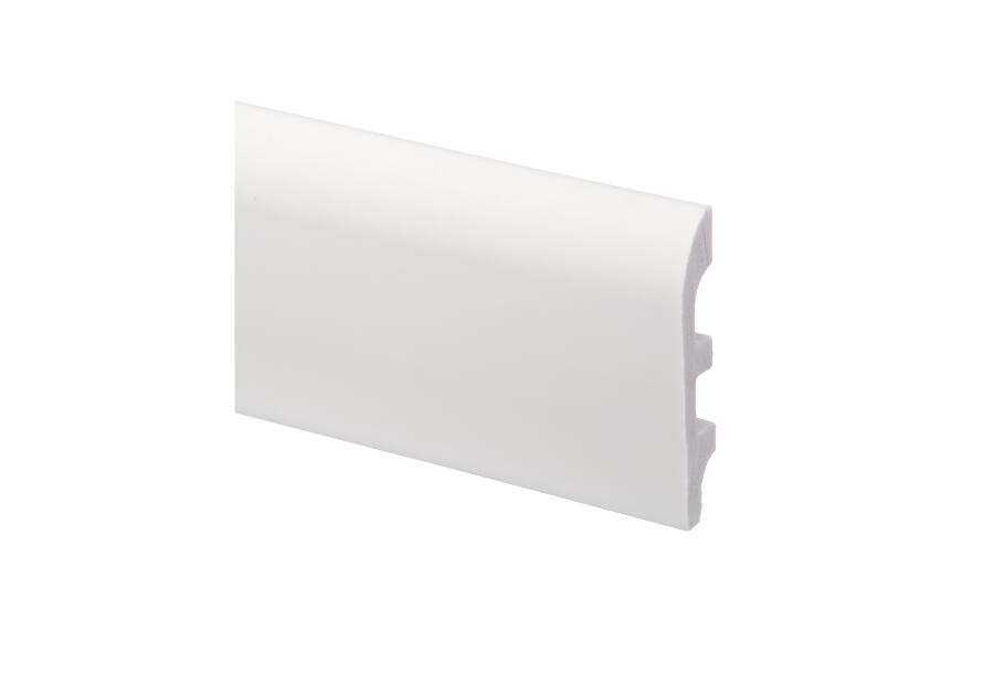 Zdjęcie: Listwa przypodłogowa 98x17,7 mm  - 2,44 m biały farba podkładowa CEZAR