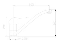 Zdjęcie: Bateria zlewozmywakowa Ava New chrom INVENA