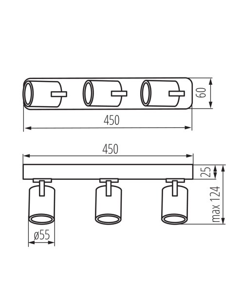 Zdjęcie: Oprawa oświetleniowa KB Dono EL-3I B KINGBERRY