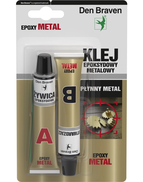Zdjęcie: Klej epoksydowy metalowy 2x20 ml Epoxy-metal DEN BRAVEN