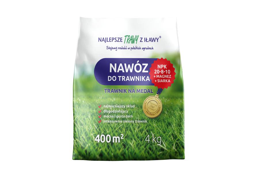 Zdjęcie: Nawóz do trawnika NPK 20-8-10 + Magnez + Siarka 4 kg ROLIMPEX