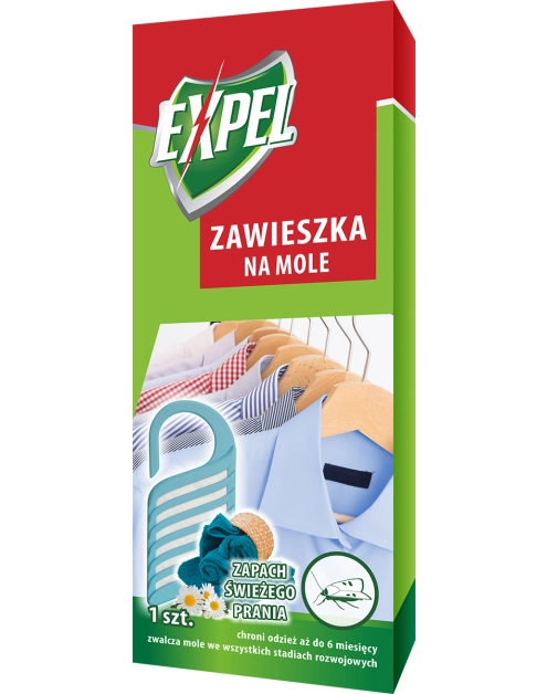 Zdjęcie: Zawieszka na mole zapach świeżego prania EXPEL