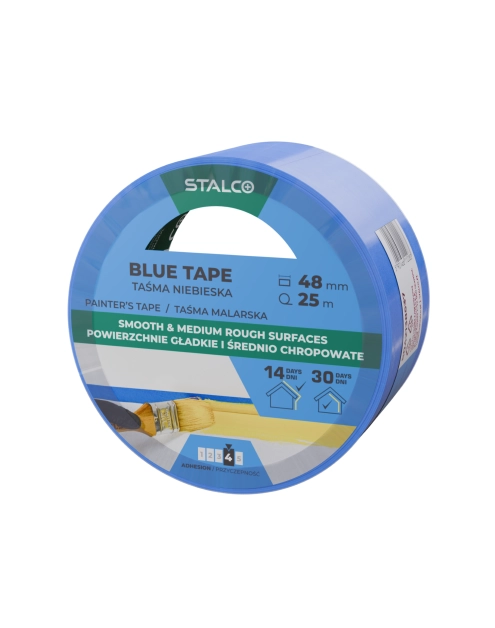 Zdjęcie: Taśma malarska niebieska 48 mm x 25 m STALCO