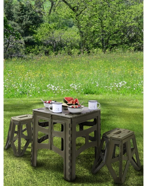 Zdjęcie: Krzesło turystyczne składane Tom olive KEEEPER