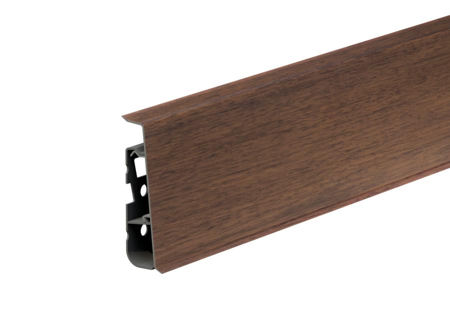 Zdjęcie: Listwa przypodłogowa PVC Hi Line Prestige 2,2x7,5 cm 2,50 m Hikory Mat CEZAR