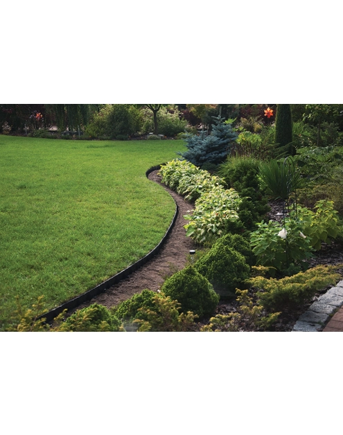 Zdjęcie: Obrzeże ogrodowe Easy Border Set 50 mm, 20 kotew, czarny BRADAS