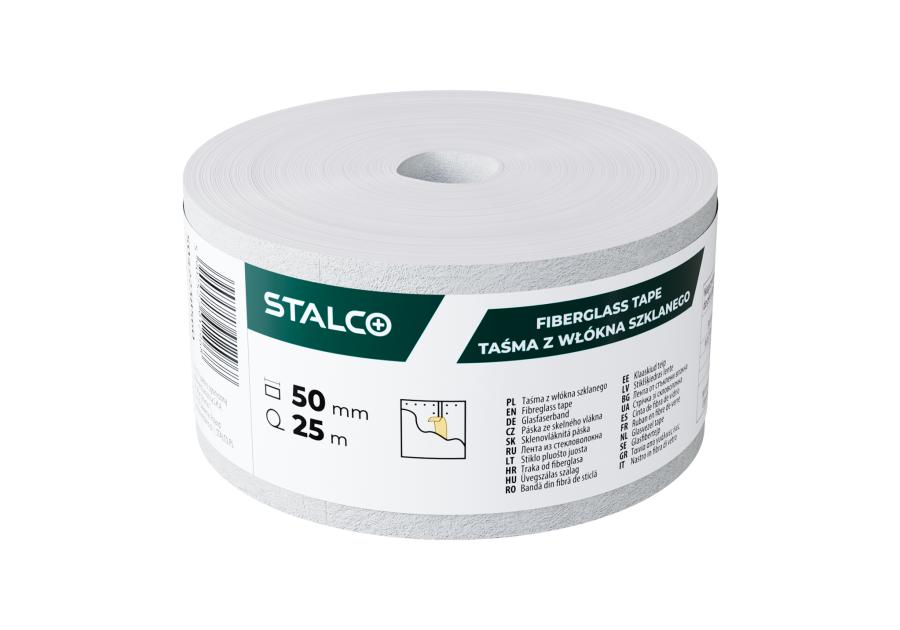Zdjęcie: Taśma antyrysowa z włókna szklanego do płyt G-K 50 mm x 25 m STALCO