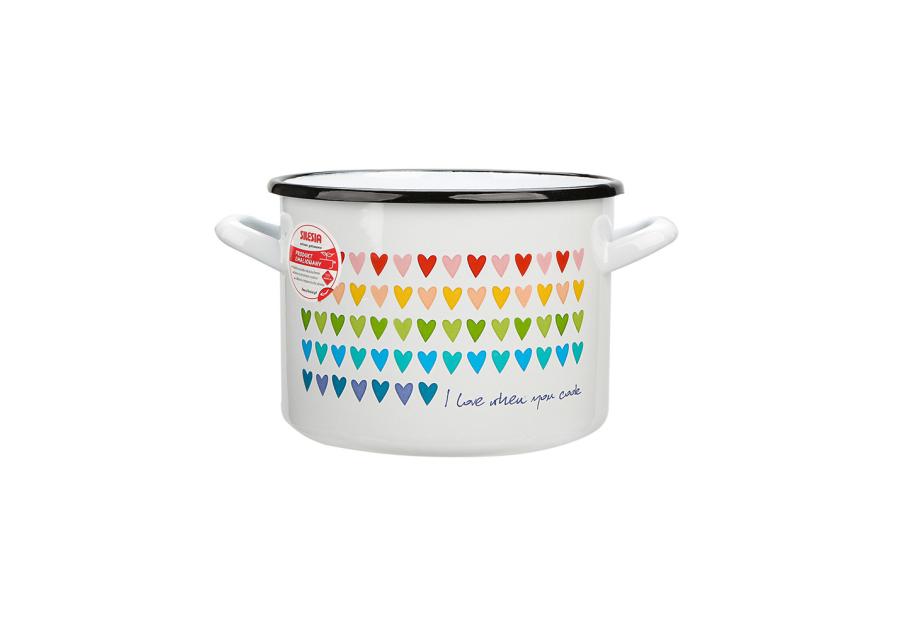Zdjęcie: Garnek Love prosty 20 cm - 4,8 L L biały SILESIA