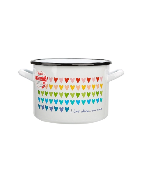 Zdjęcie: Garnek Love prosty 20 cm - 4,8 L L biały SILESIA