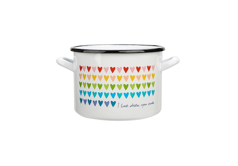Zdjęcie: Garnek Love prosty 20 cm - 4,8 L L biały SILESIA