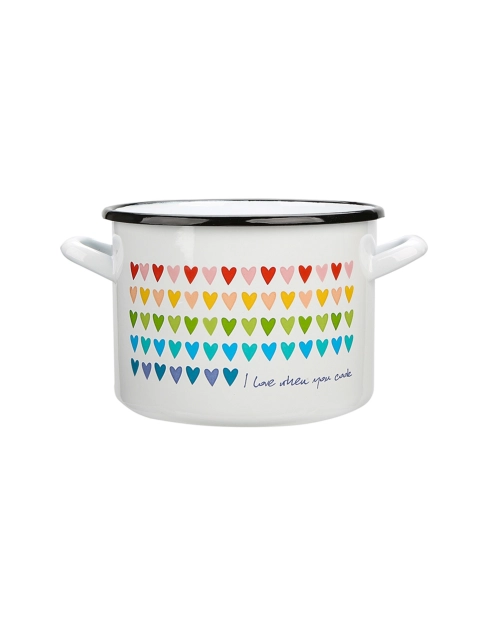 Zdjęcie: Garnek Love prosty 20 cm - 4,8 L L biały SILESIA