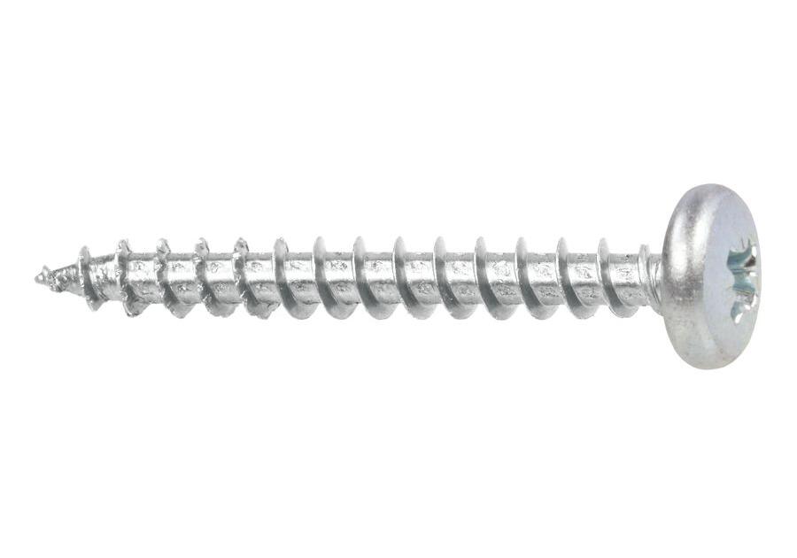 Zdjęcie: Wkręt hartowany z łbem walcowym i gniazdem PZ 30x16 mm WKRĘT-MET