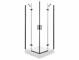 Kabina natryskowa Flow 90 Black bez brodzika KERRA