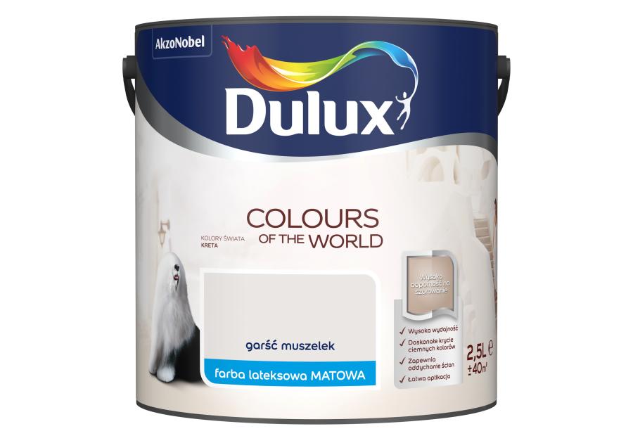 Zdjęcie: Farba do wnętrz Kolory Świata 2,5 L garść muszelek DULUX
