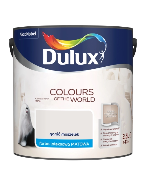 Zdjęcie: Farba do wnętrz Kolory Świata 2,5 L garść muszelek DULUX
