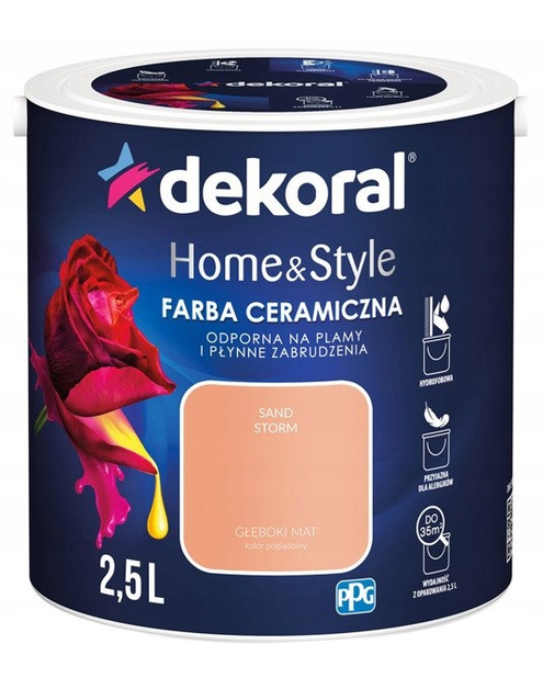 Zdjęcie: Farba ceramiczna Home&Style sand storm 2,5 L DEKORAL