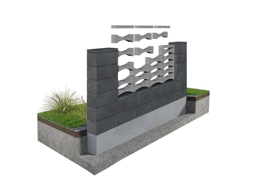 Zdjęcie: Daszek elementów ogrodzenia Kombo DKO grafit JONIEC