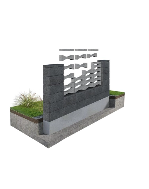 Zdjęcie: Daszek elementów ogrodzenia Kombo DKO grafit JONIEC