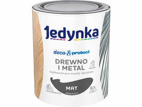 Emalia akrylowa Deco&Protect drewno i metal mat grafitowy 0,7 L JEDYNKA