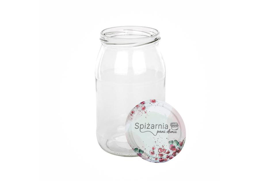 Zdjęcie: Komplet 6 słoików Spiżarnia Pani Domu 900 ml z zakrętką fi 82 6-zaczepową ALTOM DESIGN