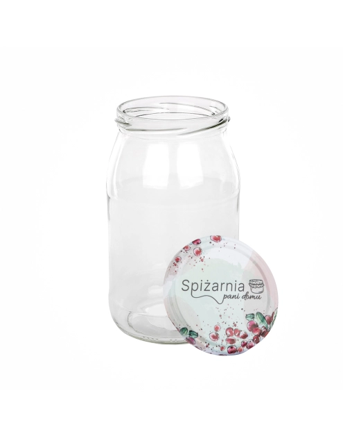 Zdjęcie: Komplet 6 słoików Spiżarnia Pani Domu 900 ml z zakrętką fi 82 6-zaczepową ALTOM DESIGN