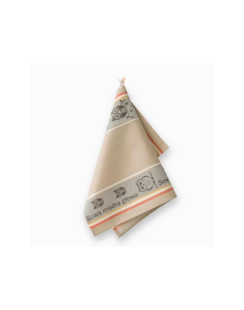 Zdjęcie: Ścierka Czapla 50x70 cm Sowa beżowo-brązowa FLORENTYNA