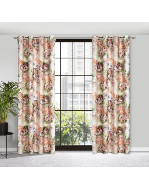 Zdjęcie: Zasłona gotowa Altea 140x250 cm beżowy EUROFIRANY