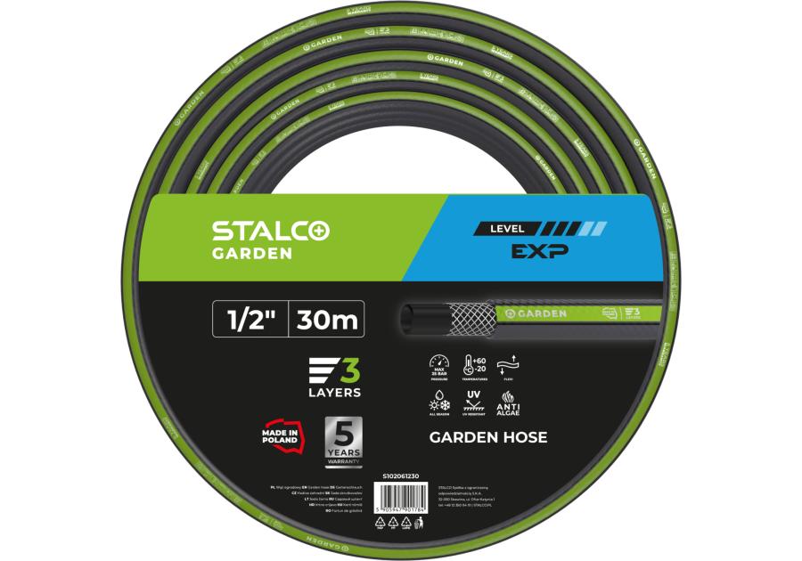 Zdjęcie: Wąż ogrodowy EXP 1/2" 30 m STALCO GARDEN