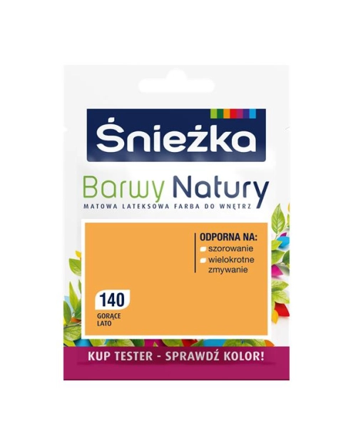 Zdjęcie: Tester koloru Barwy Natury gorące lato 140 25 ml ŚNIEŻKA