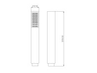 Zdjęcie: Słuchawka natryskowa 1F Square chrom INVENA