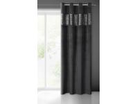 Zdjęcie: Zasłona gotowa Margot 140 x 250 cm czarny EUROFIRANY