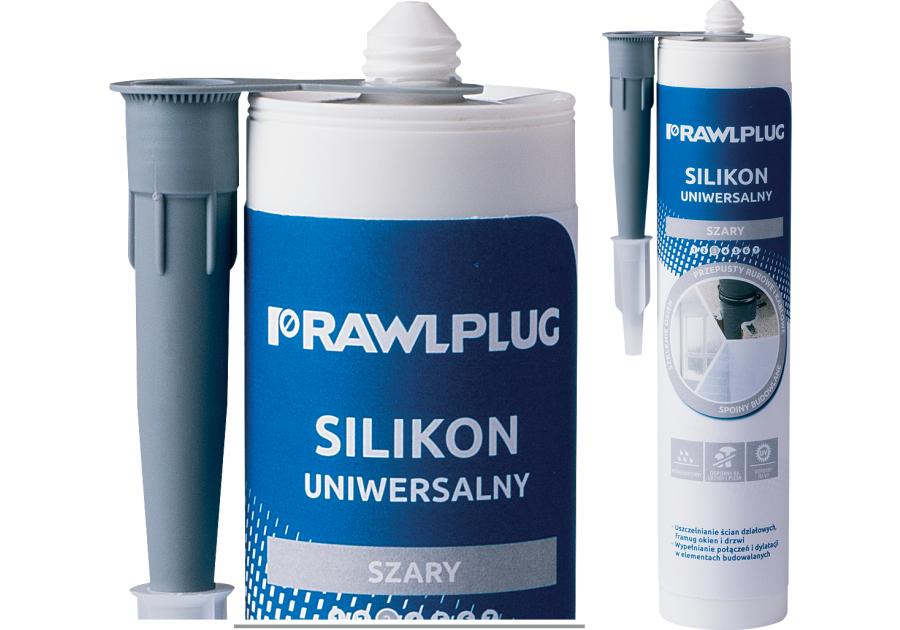Zdjęcie: Silikon uniwersalny szary 300 ml RAWLPLUG