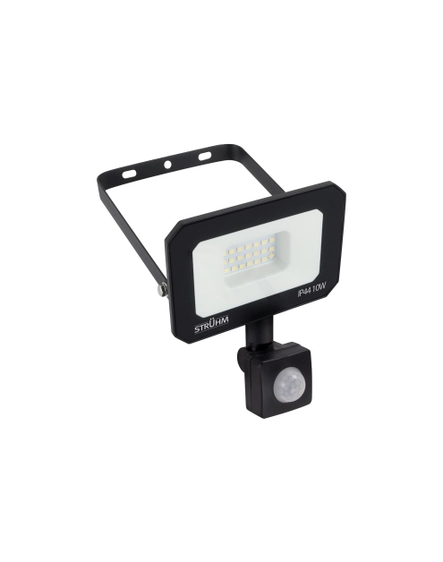 Zdjęcie: Naświetlacz SMD LED z czujnikiem ruchu Aston LED S 10 W NW kolor czarny STRUHM
