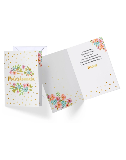 Zdjęcie: Karnet PR-186 Podziękowania KUKARTKA