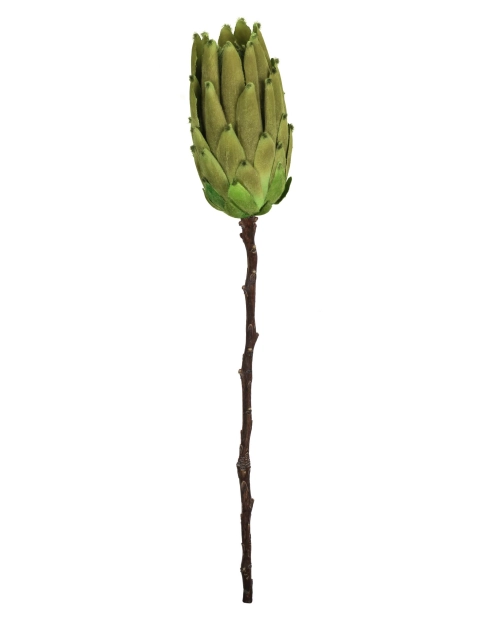 Zdjęcie: Sztuczna roślina gałązka protea 52 cm zielony UNIGLOB