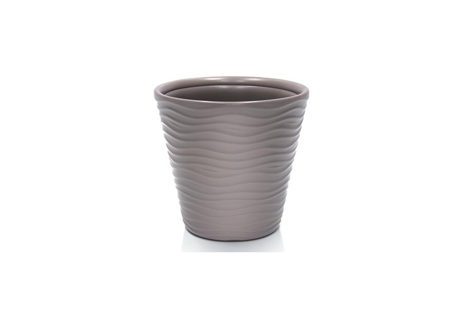 Zdjęcie: Doniczka Wave mocca 35,5 cm PROPERPLAST